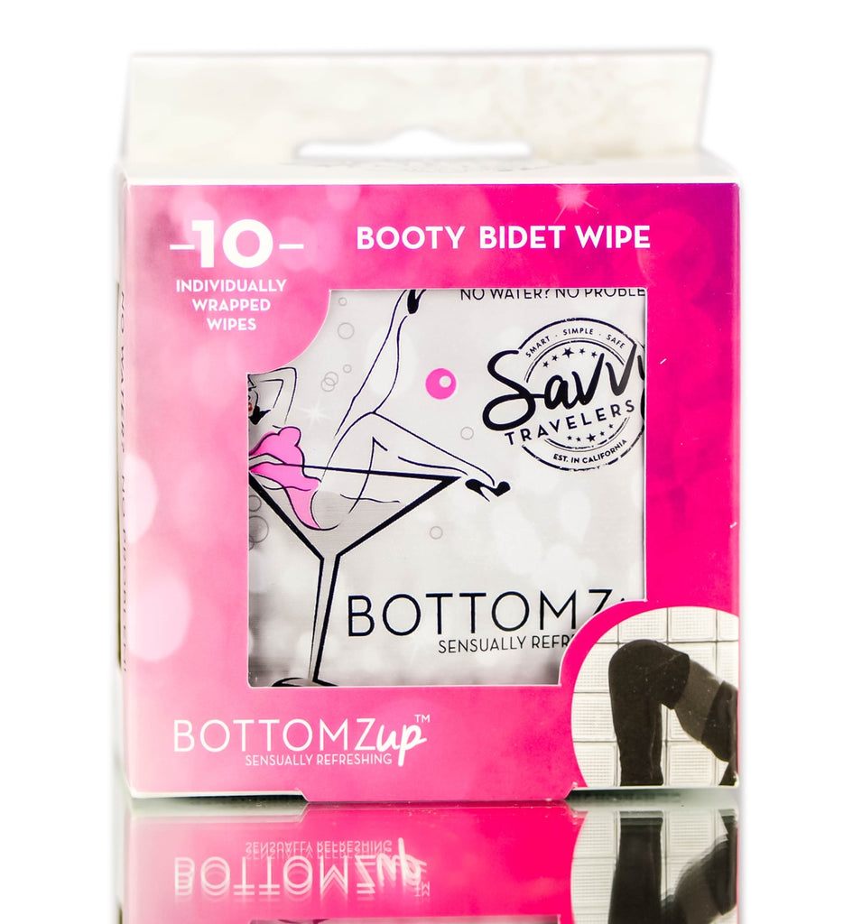 Savvy Travelers Bottomz Up Cleansing Wipes - 859888006150