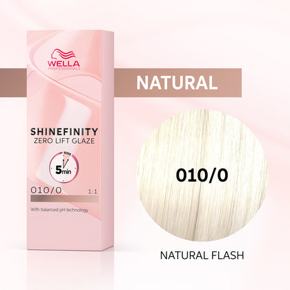 Wella Shinefinity Zero Lift Glaze Demi-Permanent Hair Color - 010/0 Lightest Blonde Natural - 4064666717791