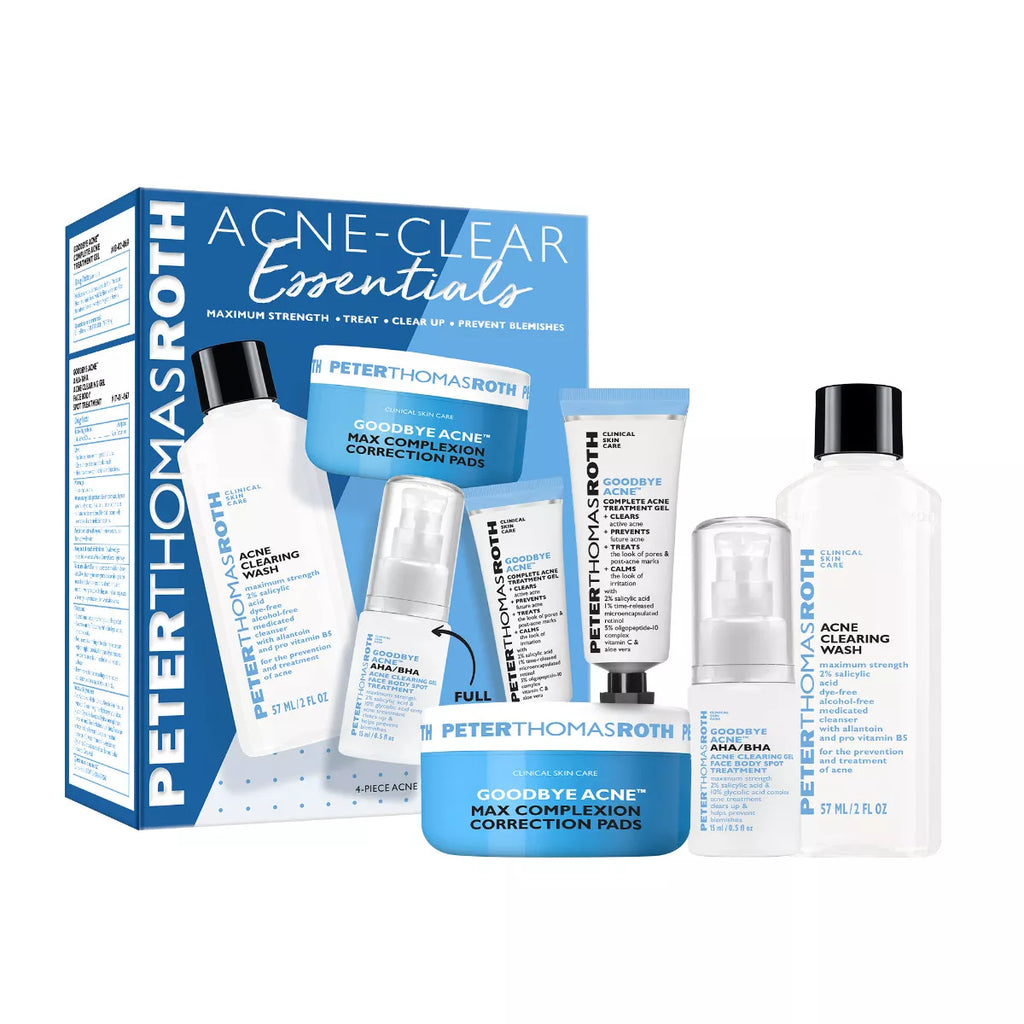 670367018033 - Peter Thomas Roth 4-Piece Acne Kit - ACNE-CLEAR Essentials (Full-Size)