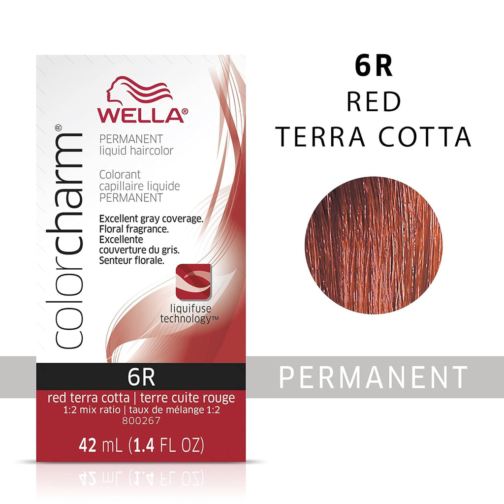 381519047619 - Wella ColorCharm Permanent Liquid Hair Color 42 ml / 1.4 oz - 6R Red Terra Cotta