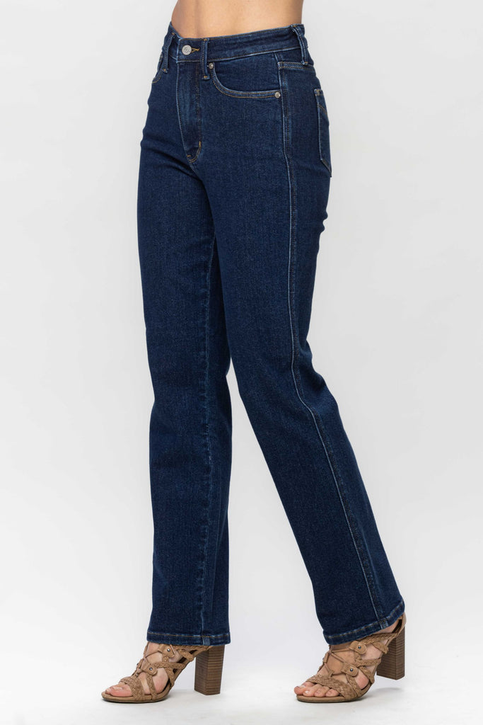 Judy Blue High Rise Tummy Control Classic Straight Jeans 88575