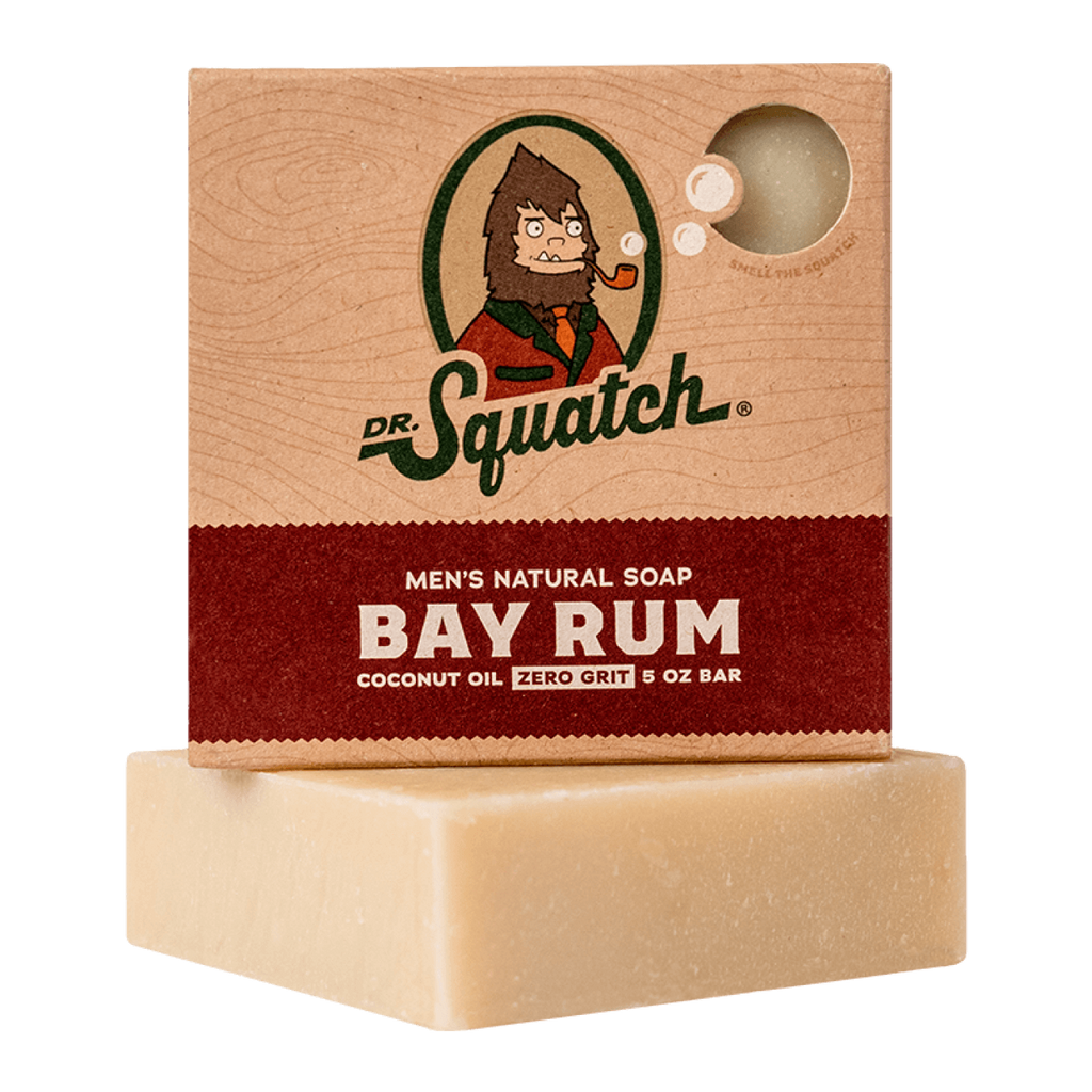 863765000025 - Dr. Squatch Men's All Natural Bar Soap 5 oz - Bay Rum | Zero Grit