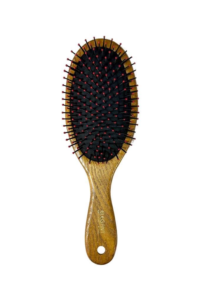 Elegant #849 Anti-Static Oval Ashwood Pin Hairbrush - Large (9.5")