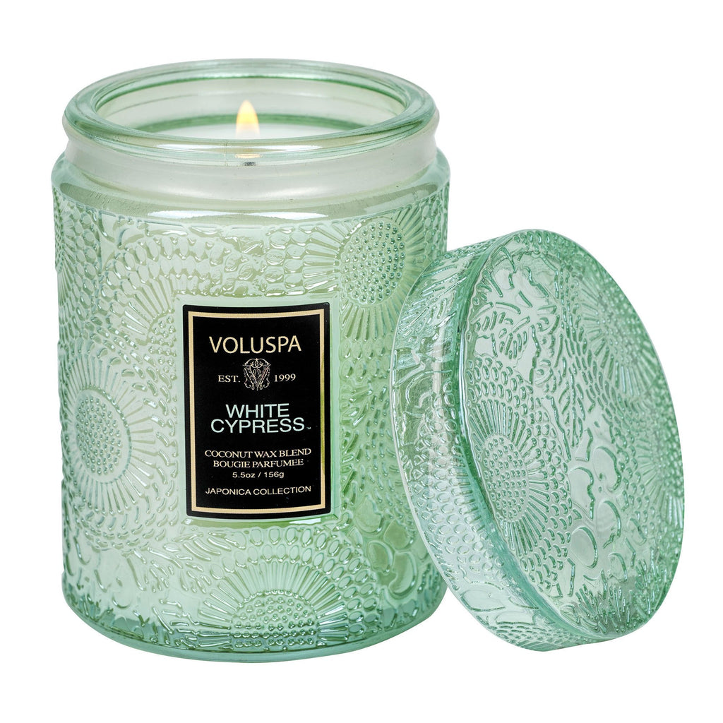Voluspa Small Jar Candle 5.5 oz / 156 g - White Cypress