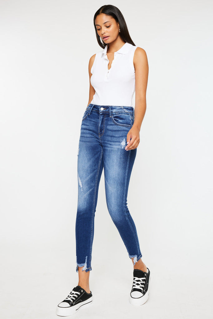 Kancan Mimi Mid-Rise Ankle Skinny Jeans KC2508M
