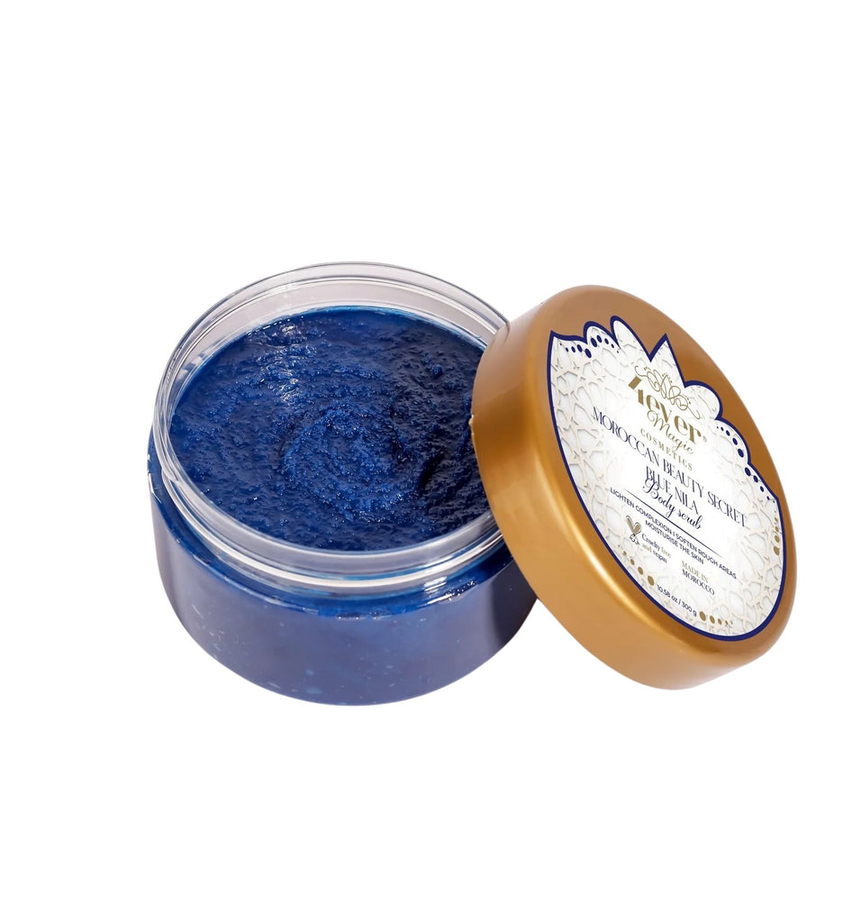 4ever Magic Cosmetics Moroccan Body Scrub 10.58 oz - Beauty Secret Blue Nila - 860010025604