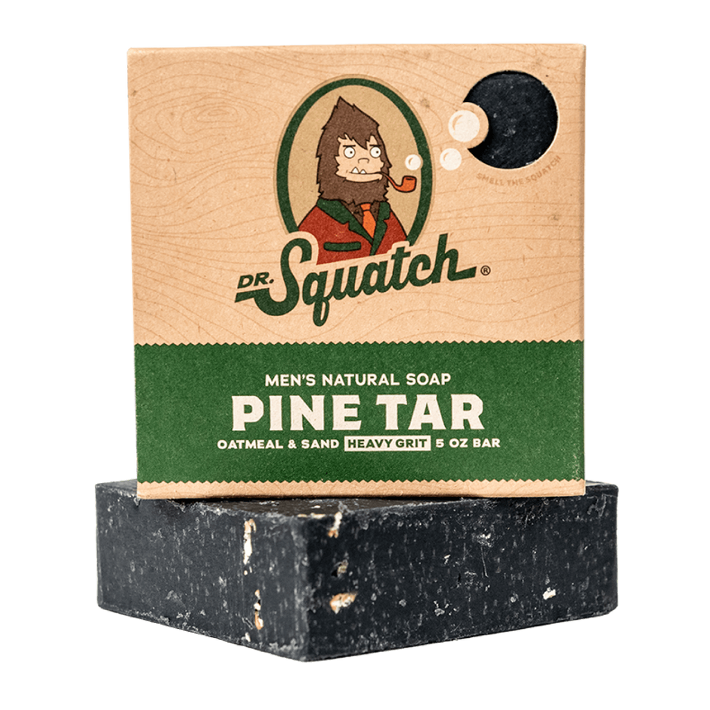 863765000001 - Dr. Squatch Men's All Natural Bar Soap 5 oz - Pine Tar | Heavy Grit