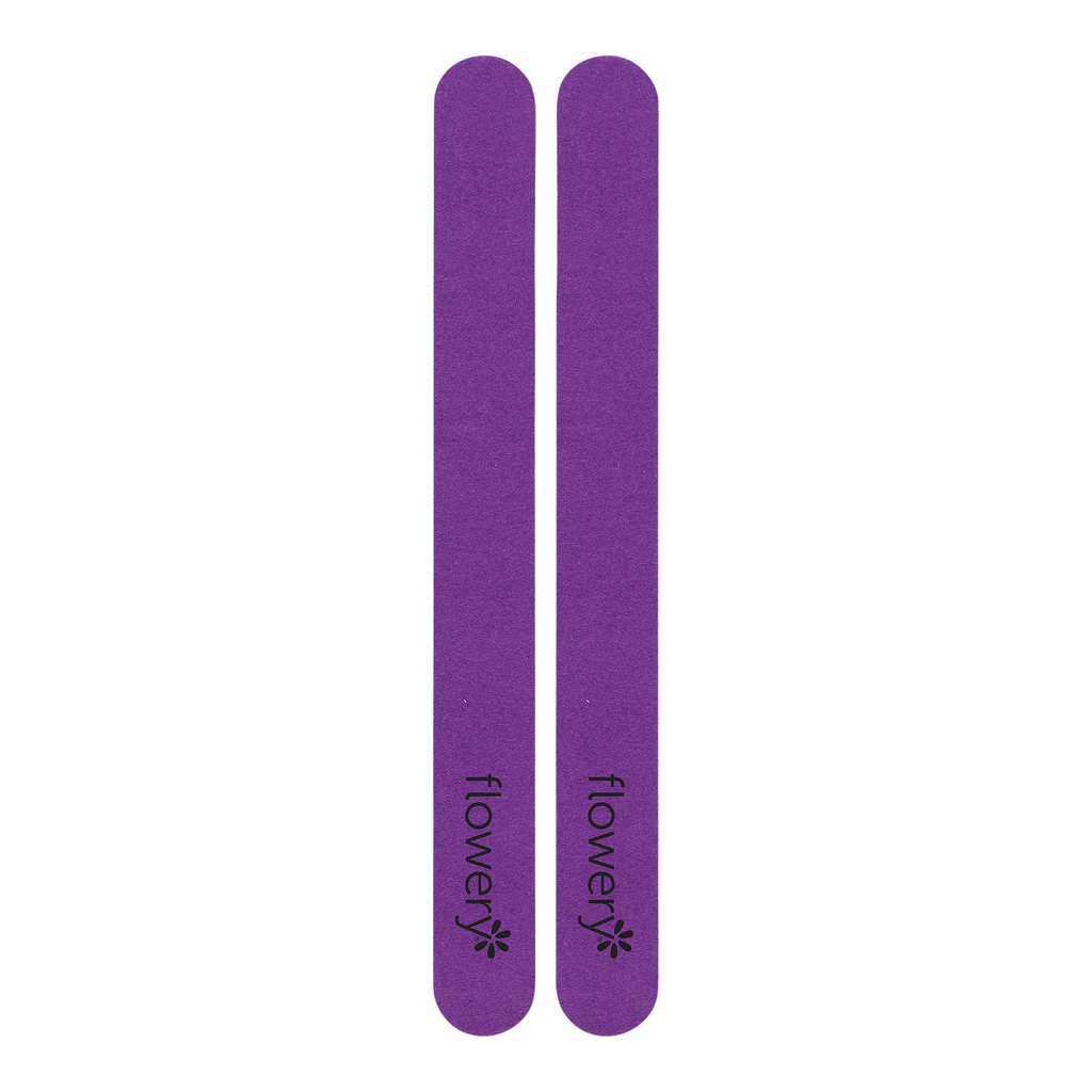 076271202023 - Flowery Nail File - Ultra Violet (2 Pack) | For Thin or Weak Nails