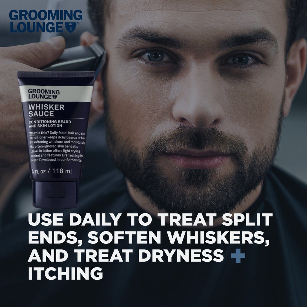 182861000563 - Grooming Lounge Whisker Sauce 4 oz / 118 ml | Beard & Skin Lotion