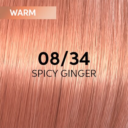 Wella Shinefinity Zero Lift Glaze Demi-Permanent Hair Color - 08/34 Light Blonde Gold Red - 4064666050126