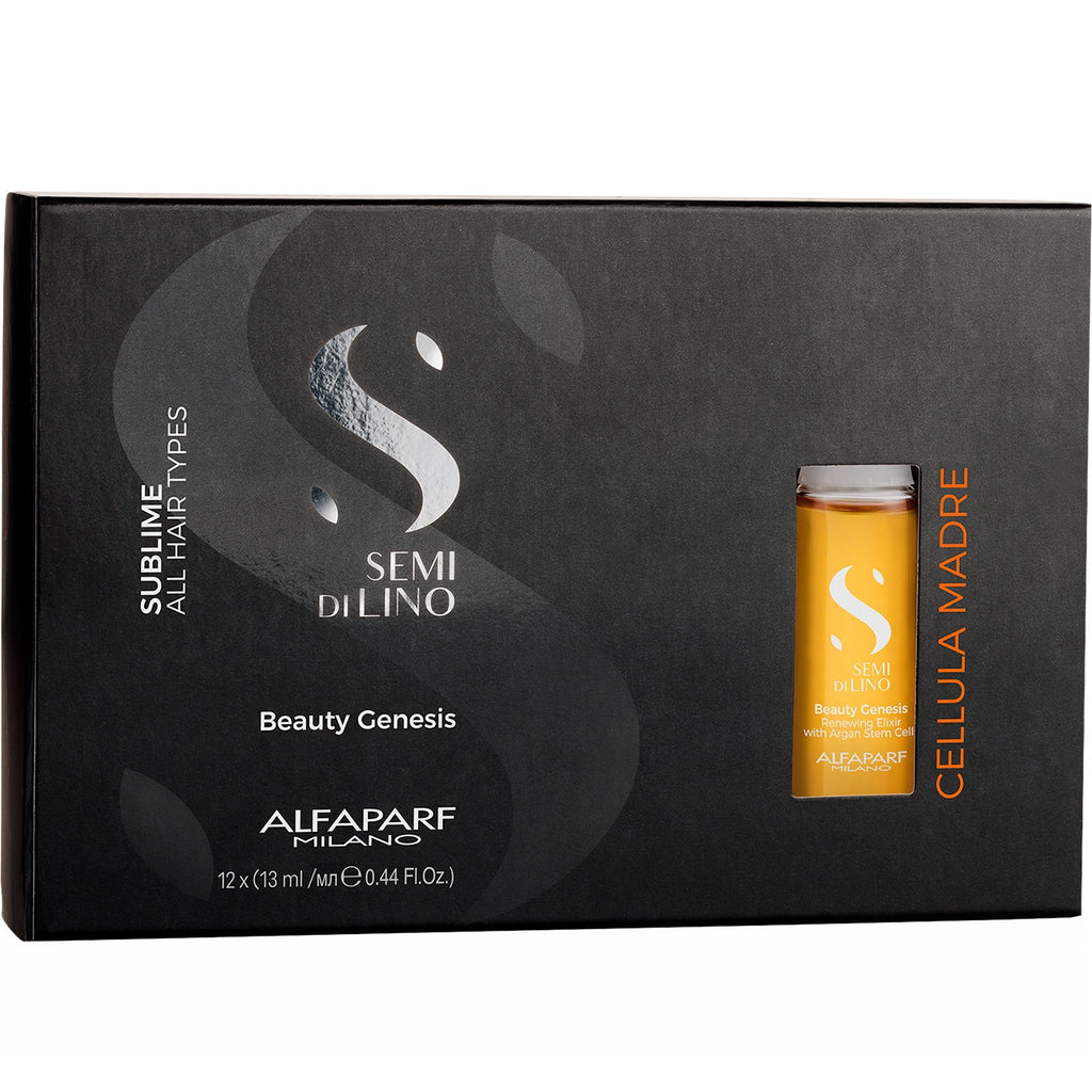 Alfaparf Semi Di Lino Sublime Beauty Genesis 13 ml / 0.44 oz - Pack Of 12 Vials | For All Hair Types - 8022297072029
