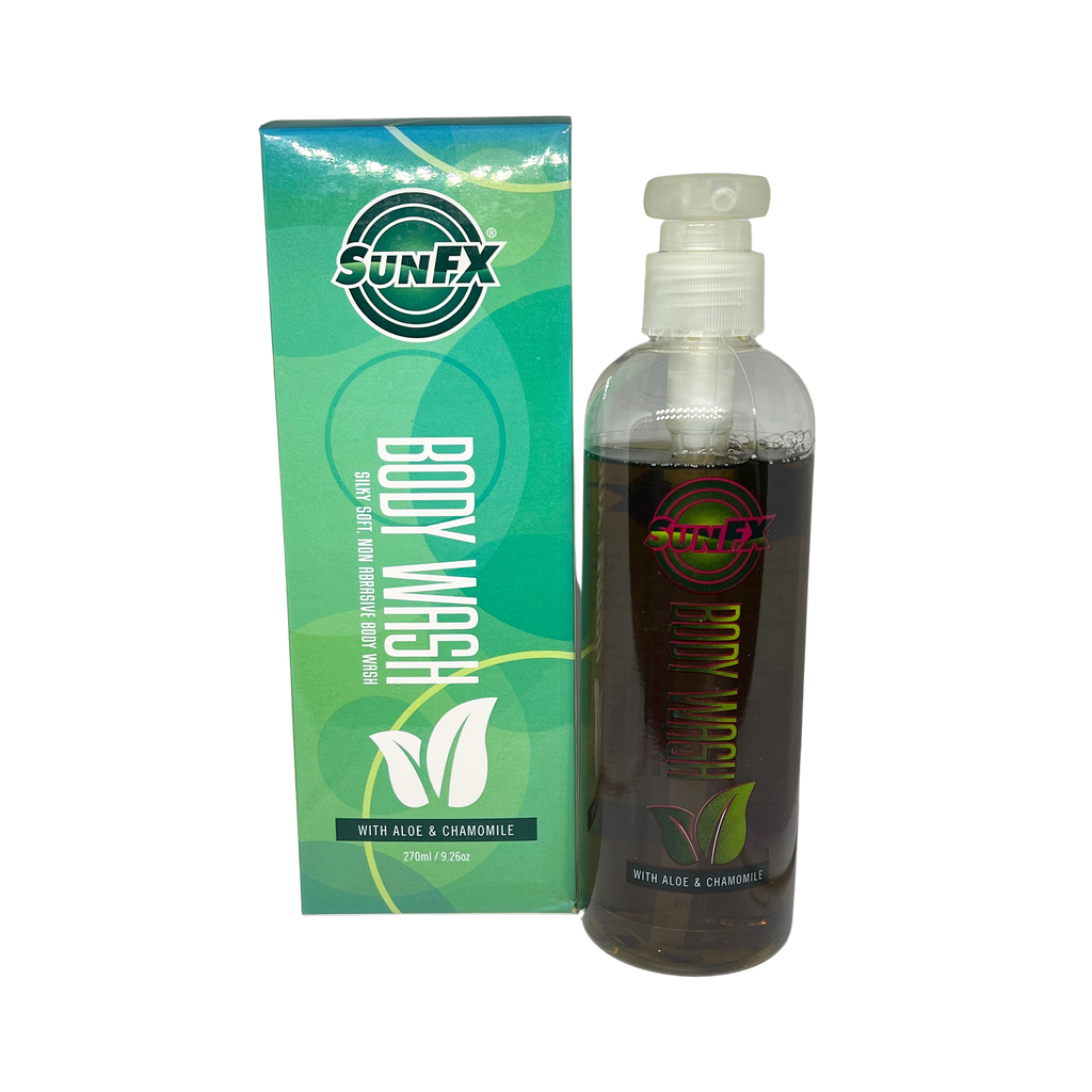 SunFX Body Wash Silky Soft Non Abrasive 9.26 oz - 9334898000028