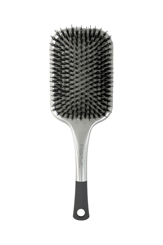 610563275380 - Diva #KP100PC Khapor Ionic Nylon Pin & Boar Paddle Hair Brush (9.75")