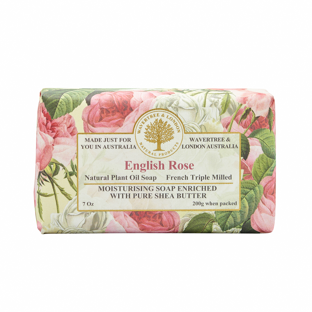 Wavertree & London Soap Bar 200 g / 7 oz - English Rose - 9347774000128