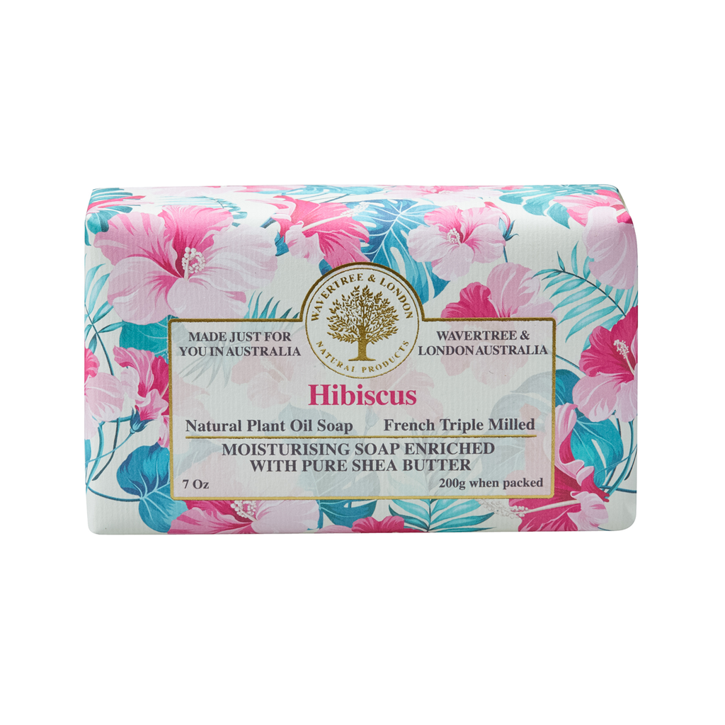 Wavertree & London Soap Bar 200 g / 7 oz - Hibiscus - 9347774002283