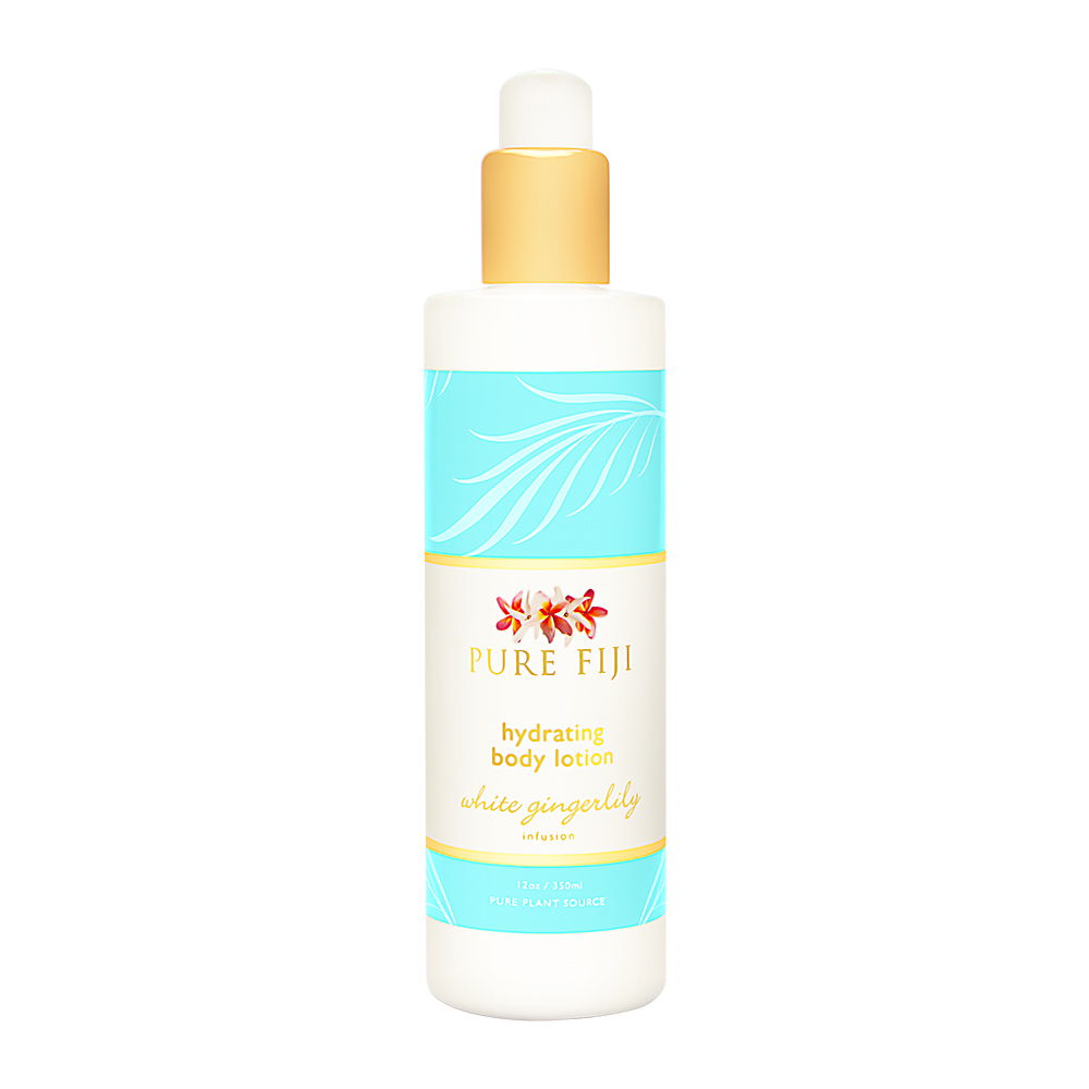 White Gingerlily - Pure Fiji Hydrating Body Lotion 12 Oz | Pure Plant Source - 698876147006