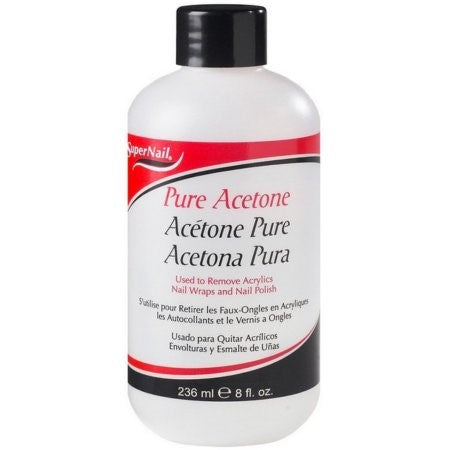 Super Nail Pure Acetone Polish Remover 8 Oz - 73930314707