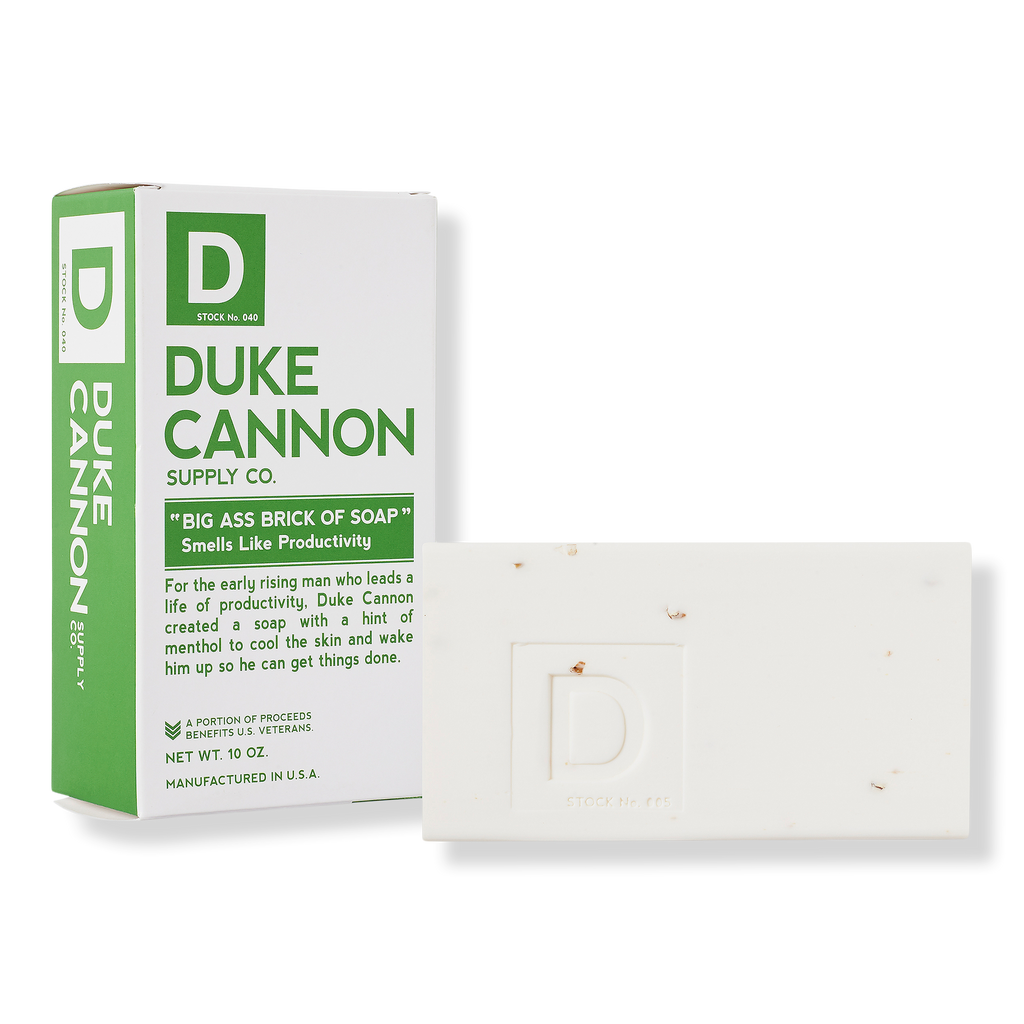 Duke Cannon Big Ass Brick of Soap 10 oz | Smells Like Productivity - 850300008073