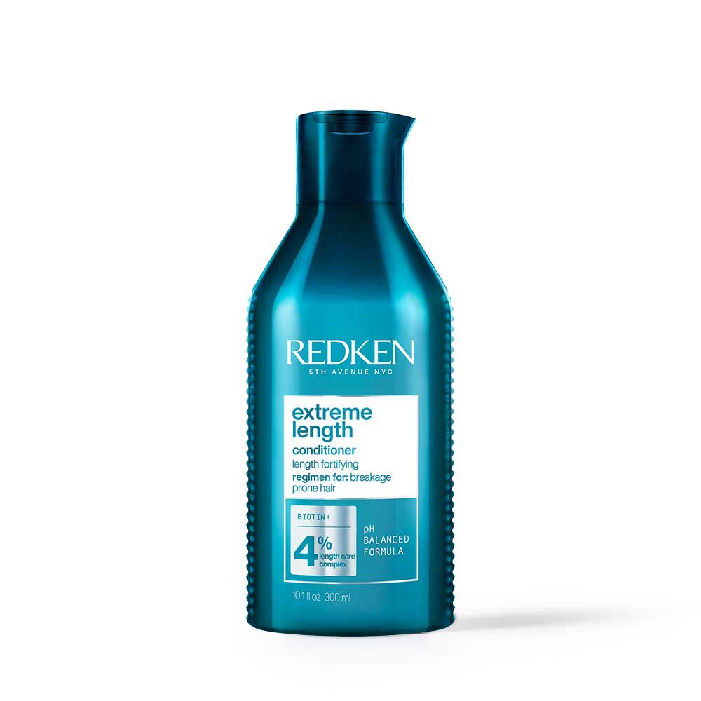 Redken Extreme Length Conditioner 10.1 oz | Infused With Biotin and Castor Oil | For Hair Growth | Fortifies, Strengthens & Conditions Hair - 884486453464