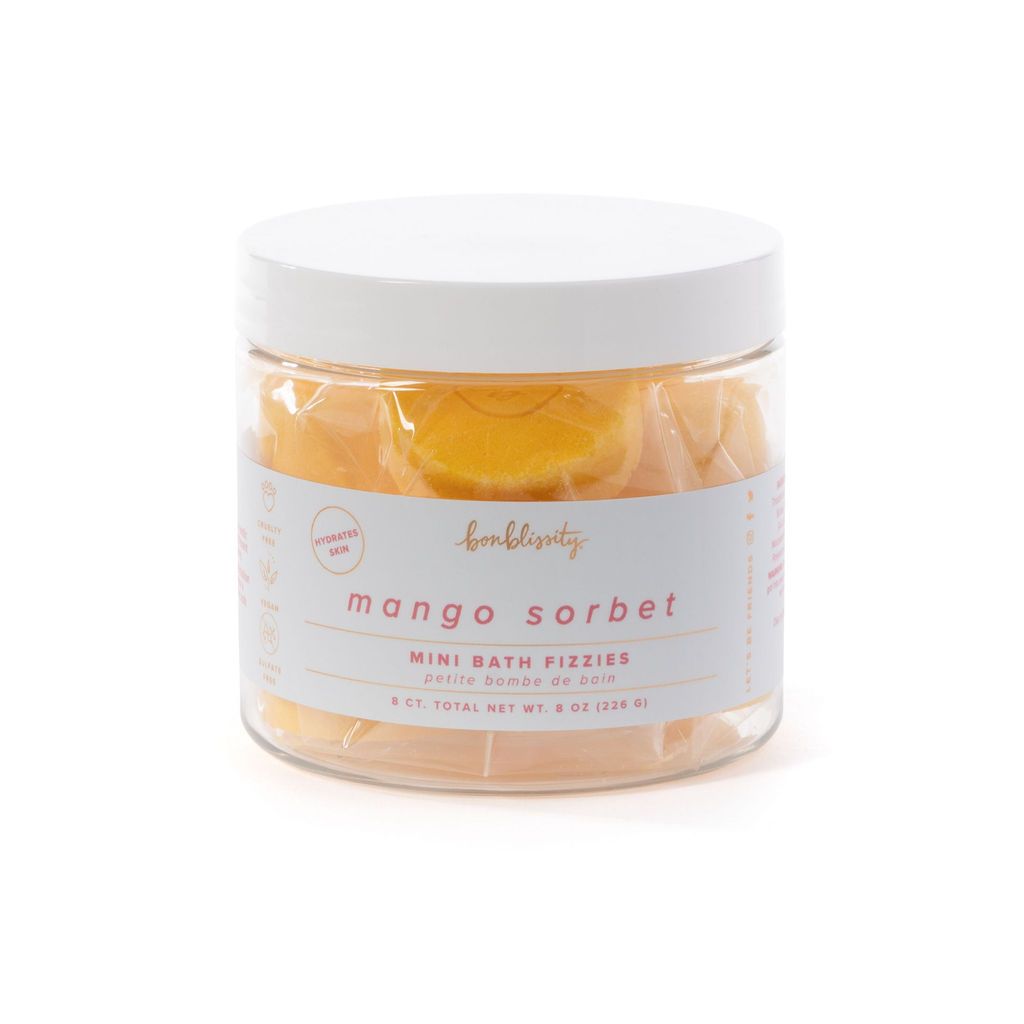 Mango Sorbet - Bonblissity Mini Bath Fizzies | 8 ct - 859231006738