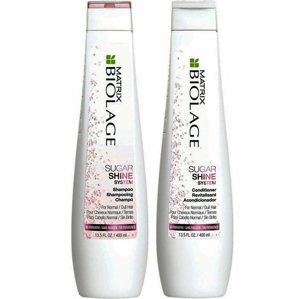 [Sample 0.68 oz] Matrix Biolage Sugar Shine System Shampoo & Conditioner | For Normal/Dull Hair | No Parabens - [sample-0.68-oz]-matrix-biolage-sugar-shine-system-shampoo-&-conditioner-|-for-normal/dull-hair-|-no-parabens