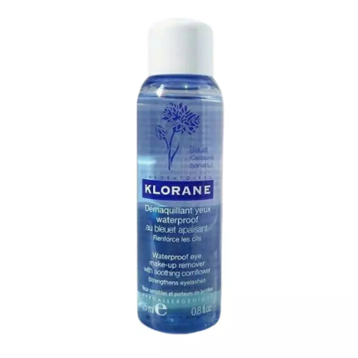Klorane Eye Make-Up Remover with Soothing Cornflower 0.8 Oz - 3282779414111