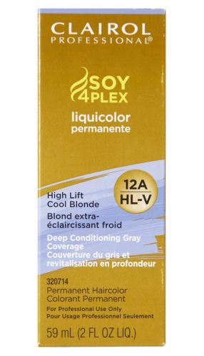 Clairol Soy 4Plex Liquicolor Permanente 12-A/HL-V High Lift Cool Blonde 2 oz - 070018109552