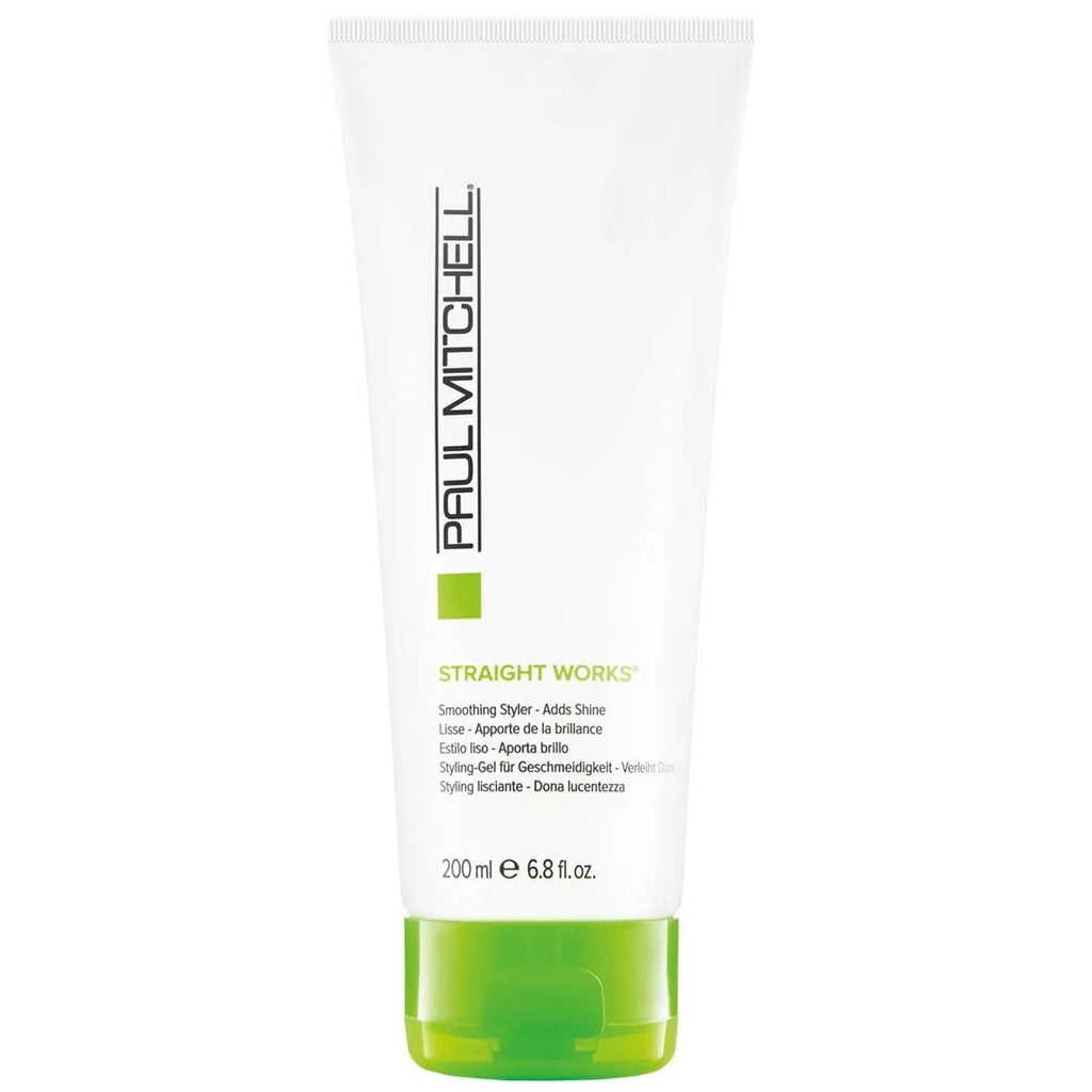 Paul Mitchell Straight Works 6.8 oz | Smoothing Styler | Adds Shine - 9531112909