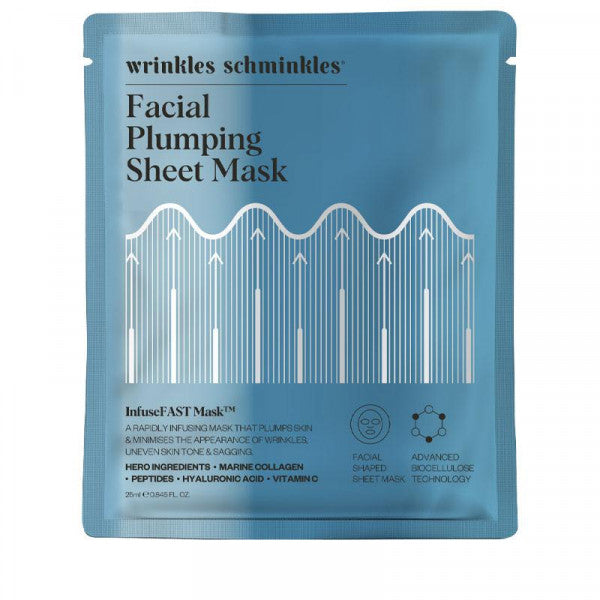 Wrinkles Schminkles Infuse Fast Facial Plumping Sheet Mask | Rapid Infusing Mask | Minimizes Wrinkles - 9348441000588