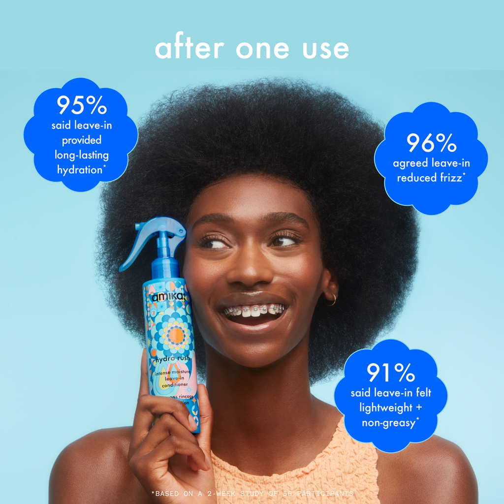 Amika HYDRO RUSH Intense Moisture Leave-In Conditioner 1 oz / 30 ml (3 PACK)