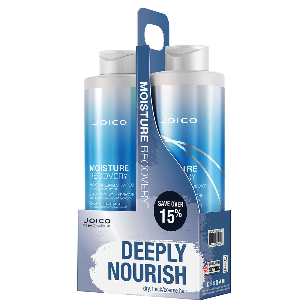 074469560924 - Joico Moisture Recovery Moisturizing Shampoo & Conditioner Liter Duo / 33.8 oz