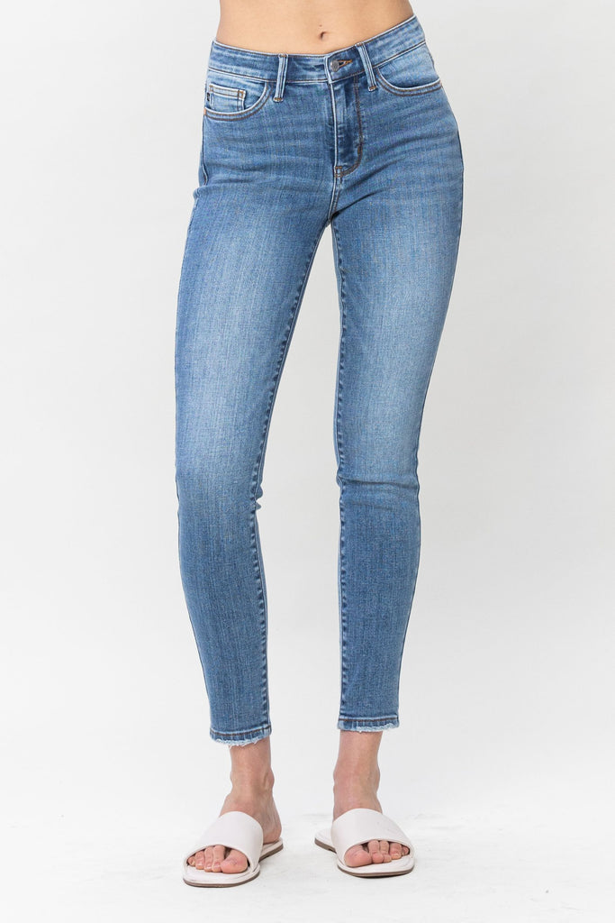 Judy Blue Women's Mid-Rise Vintage Skinny Jeans 82548