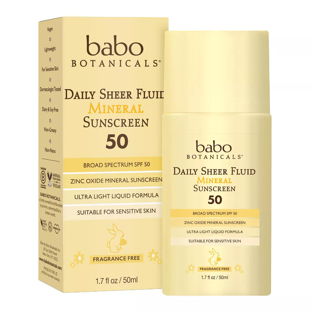 Babo Daily Sheer Fluid Mineral Sunscreen SPF 50 50 ml / 1.7 oz - 899248011769