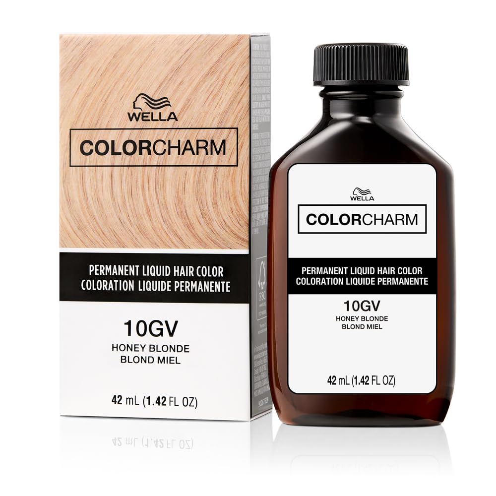 Wella ColorCharm Permanent Liquid Hair Color 42 ml / 1.4 oz - 10GV / 1036 Honey Blonde