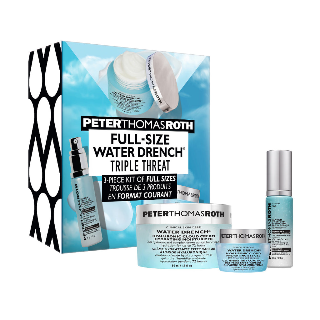 Peter Thomas Roth Full-Size Water Drench Triple Threat 3 Piece Kit - 670367018934