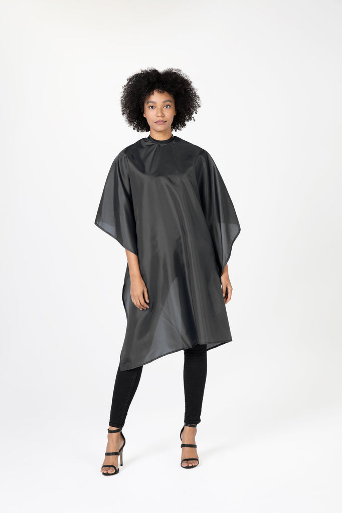 Betty Dain Whisper Styling Cape - Black / Velcro Touch-and-Close - 013534103017