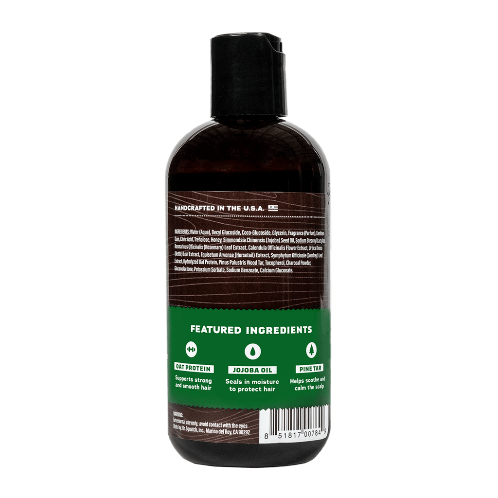 851817007849 - Dr. Squatch Men's Natural Shampoo 8 oz - Pine Tar