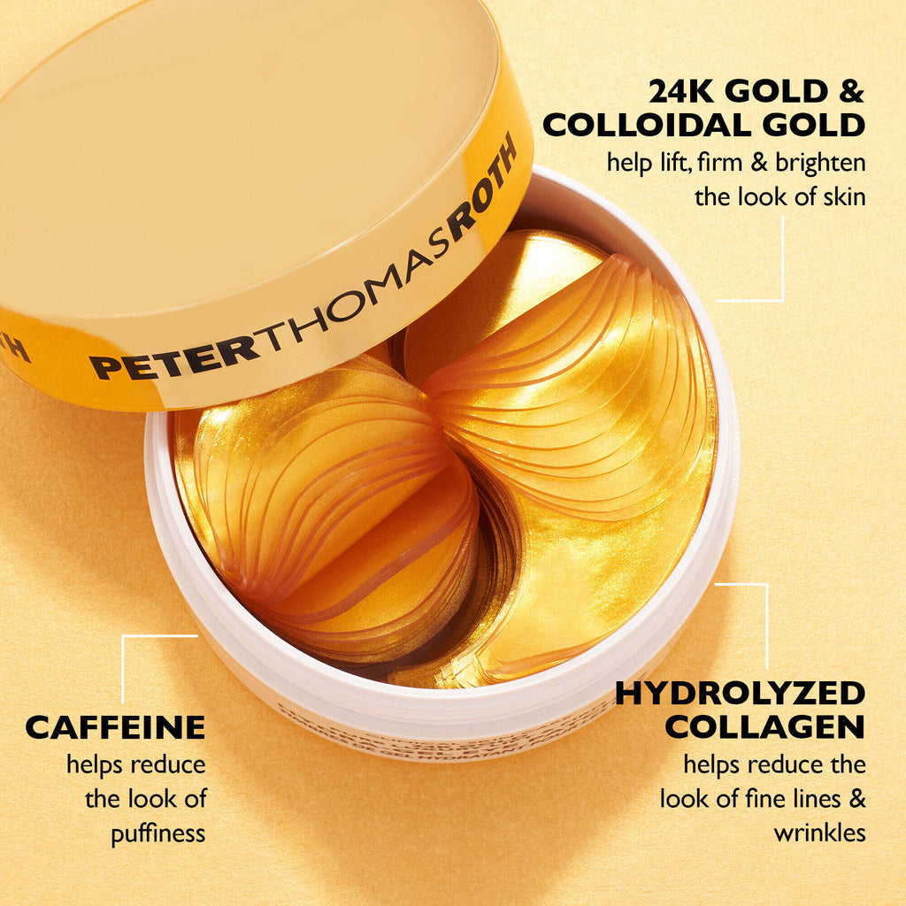 670367004043 - Peter Thomas Roth 24K Gold Hydra-Gel Eye Patches - 60 Patches | Pure Luxury Lift & Firm