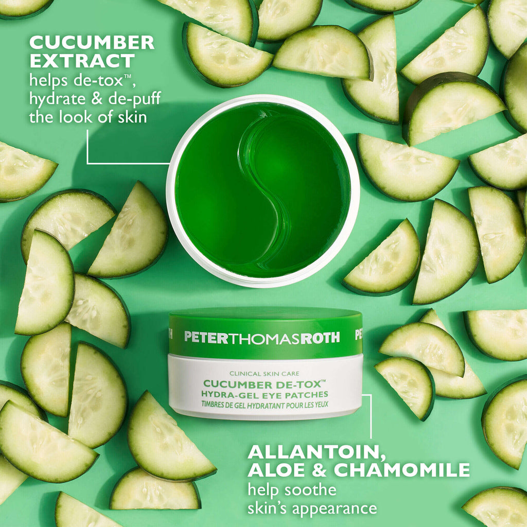 670367005033 - Peter Thomas Roth Cucumber DE-TOX Hydra-Gel Eye Patches - 60 Patches / 30 Pairs