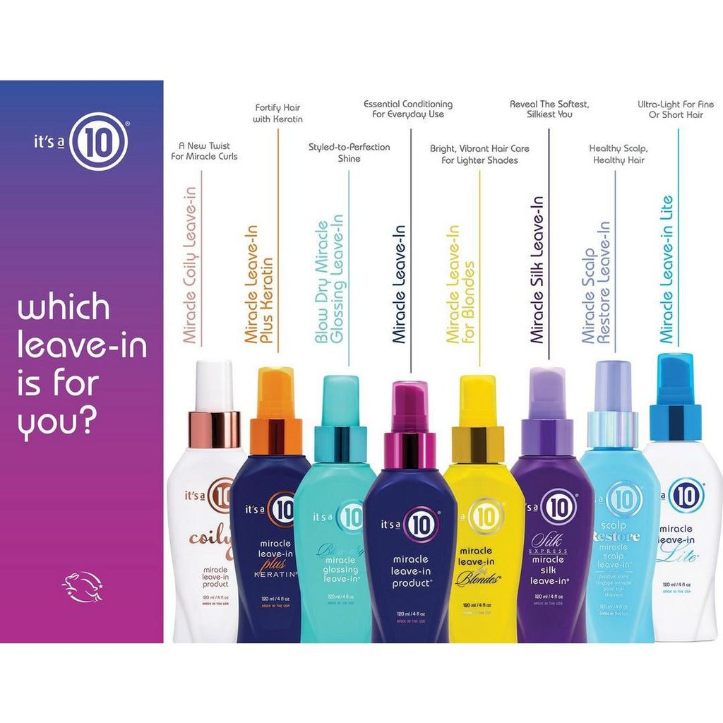 It's A 10 Silk Express Miracle Silk Leave-In Spray 4 oz / 120 ml