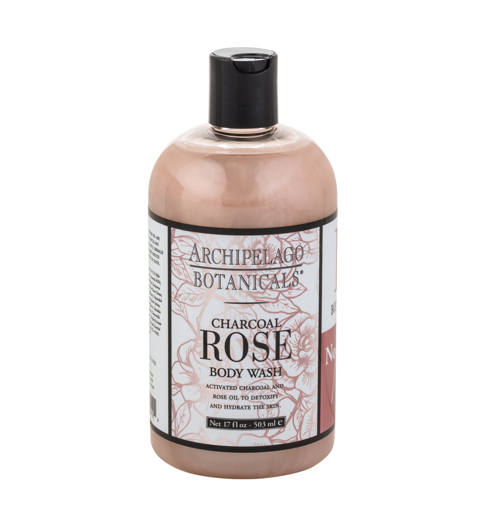 Archipelago Body Wash 17 oz - Charcoal Rose - 755167145124