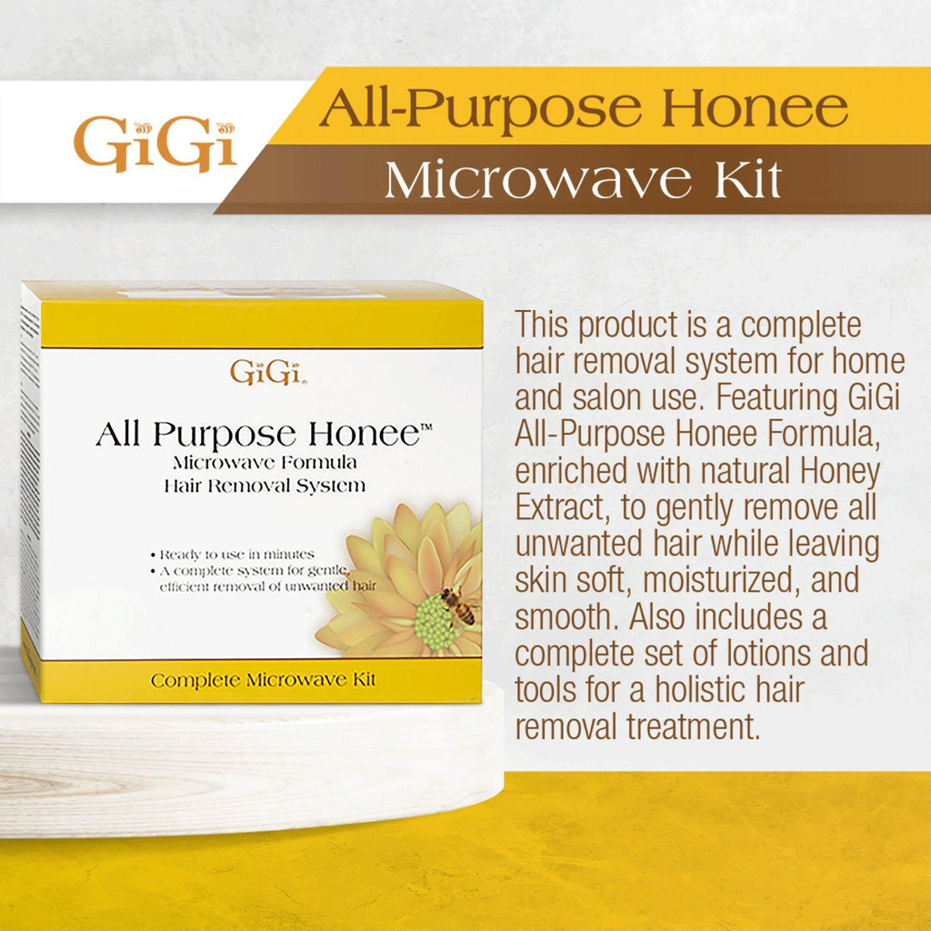 073930012009 - GiGi All Purpose Honee | Microwave Formula Hair Removal System Kit