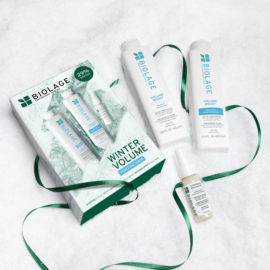 Biolage Volume Boost Holiday Trio Kit | Winter Volume For Fine Hair