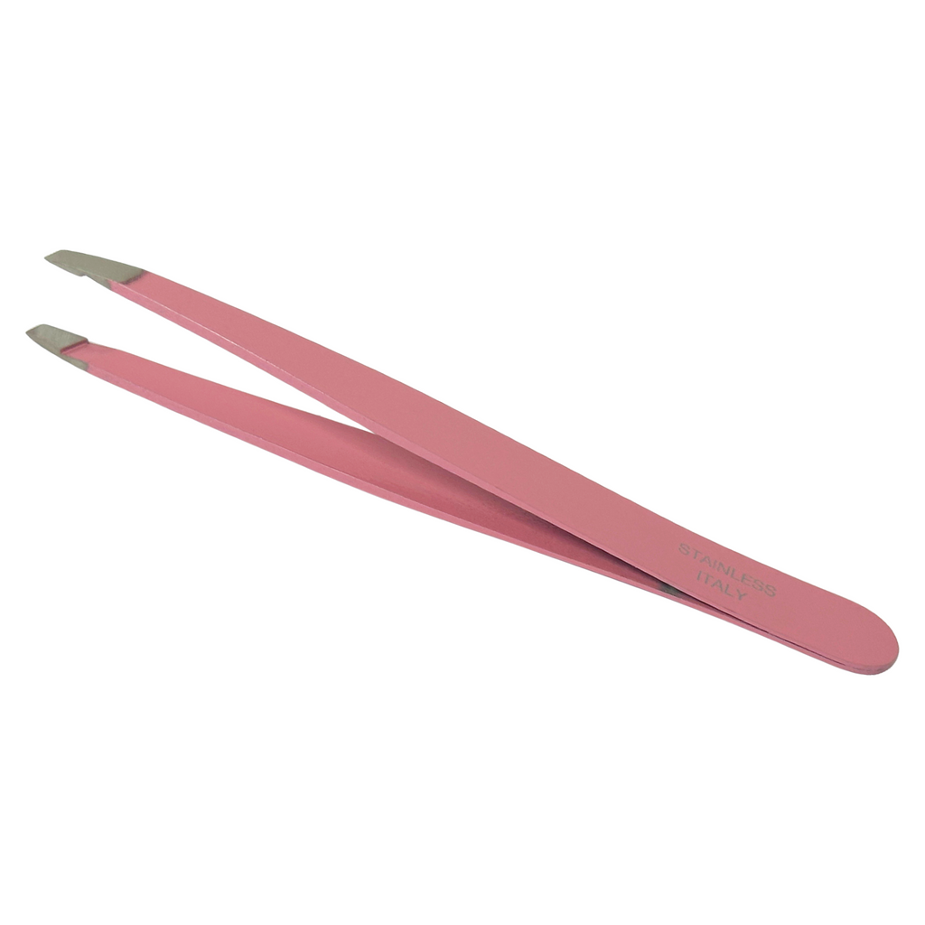 Esthetic Plus #2807 Super Inox Stainless Steel Slanted Tweezer (3.75") - Colors Vary