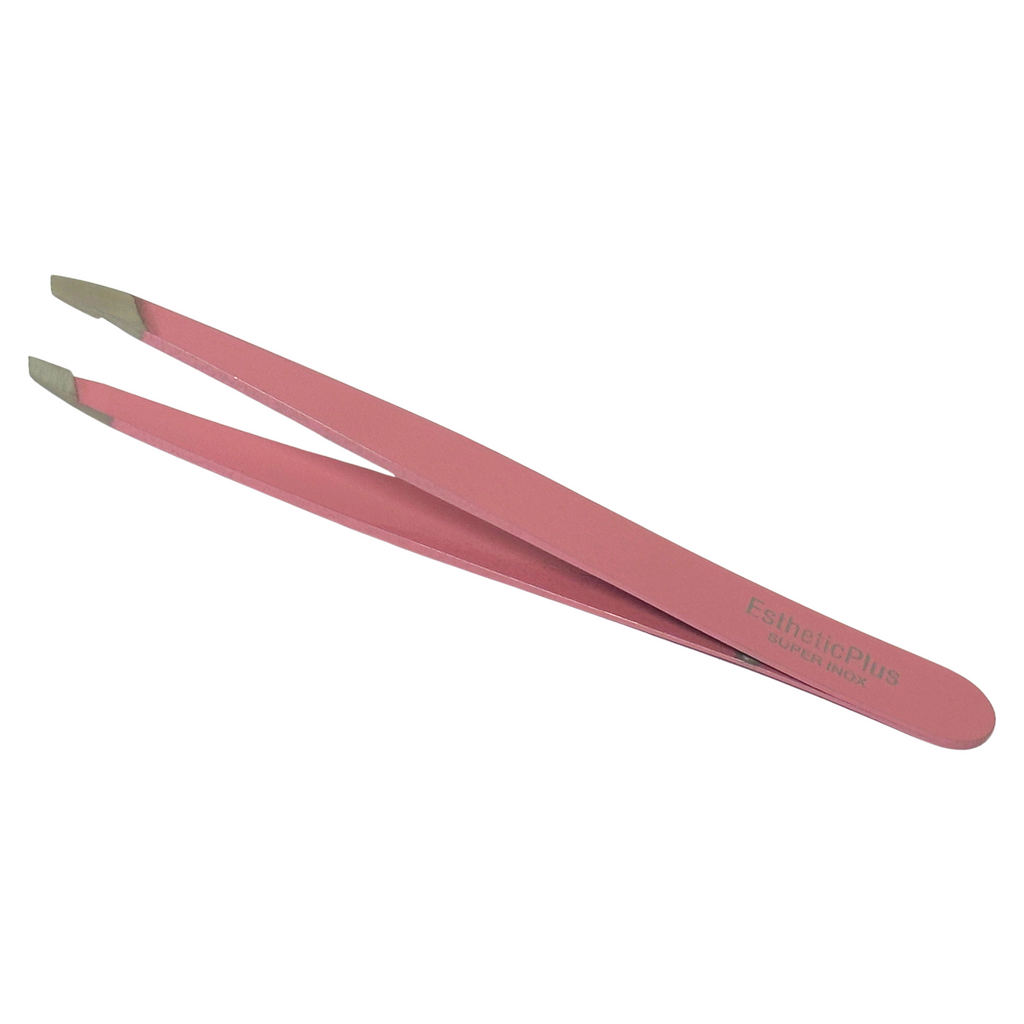 Esthetic Plus #2807 Super Inox Stainless Steel Slanted Tweezer (3.75") - Colors Vary