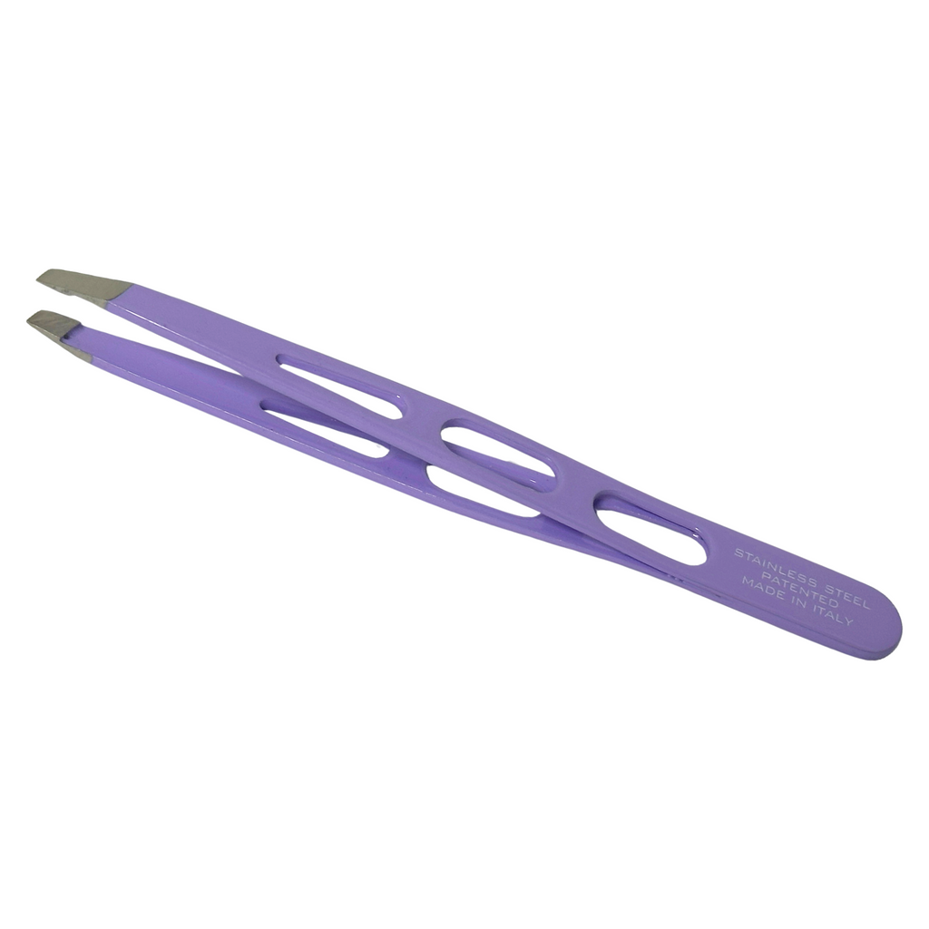 Esthetic Plus #2855 Super Inox Stainless Steel Slanted Tweezer (3.75") - Colors Vary