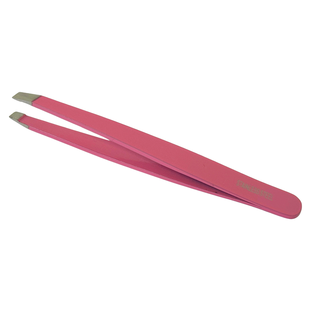 Esthetic Plus #2876 Super Inox Stainless Steel Slanted Tweezer (3") - Colors Vary