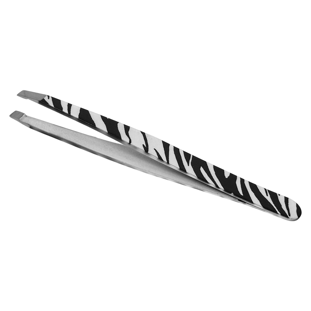 Esthetic Plus #2952 Stainless Steel Slanted Tweezer - Animal Pattern Varies