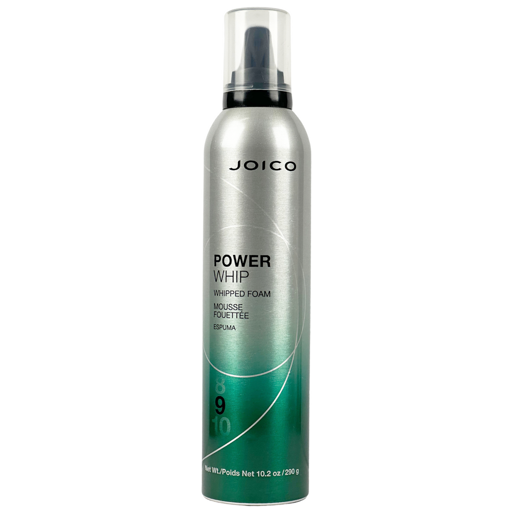Joico Power Whip Whipped Foam Mousse 10.2 oz | Hold 9 | Firm & Flexible Hold | Thermal Protection & Boost Shine