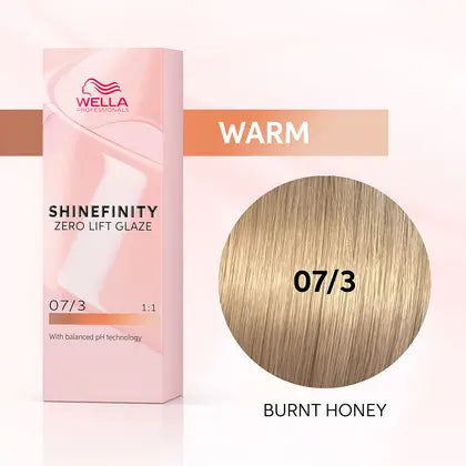 Wella Shinefinity Zero Lift Glaze Demi-Permanent Hair Color - 07/3 Medium Blonde Gold